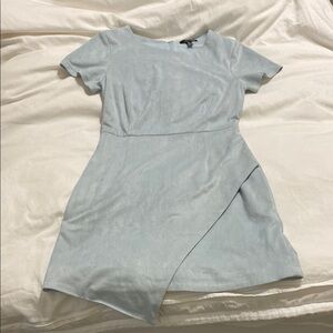 Aqua Suede Dress